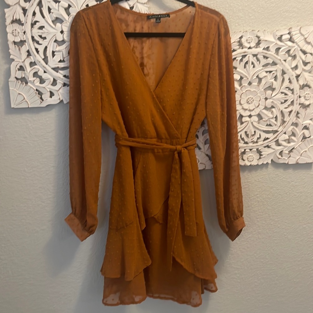 Beautiful Haute Monde orange/golden dress.